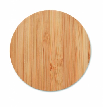 Logotrade kampanjprodukter bild: Bambu trådlös laddare 15W