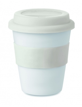 Logotrade profilreklam bild: Take away mugg PP silikon lock