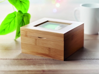 Logotrade profilprodukter bild: Teabox i bambu