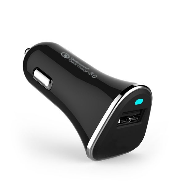 Logotrade profilprodukter bild: Billaddare (Qualcomm Quick Charge 3.0)