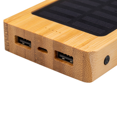 Logotrade kampanjprodukter bild: Bambu powerbank BAKERSFIELD