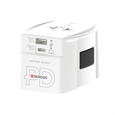 Logotrade profilprodukter bild: SKROSS World Travel Adapter MUV 65W PD med USB C-kabel