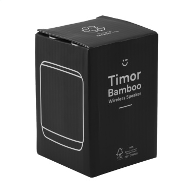 Logotrade kampanjprodukter bild: Timor Bamboo trådlös högtalare