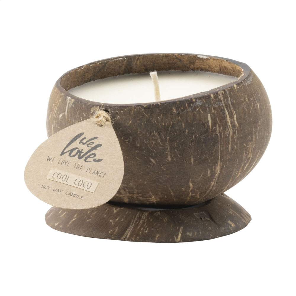 Logotrade reklamprodukter bild: Vi älskar The Planet Coconut Candle