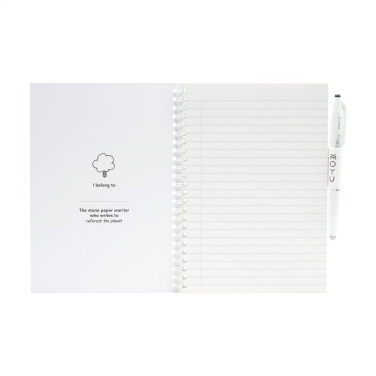 Logotrade reklamprodukter bild: MOYU Erasable Stone Paper Notebook Soft Cover 18 sidor