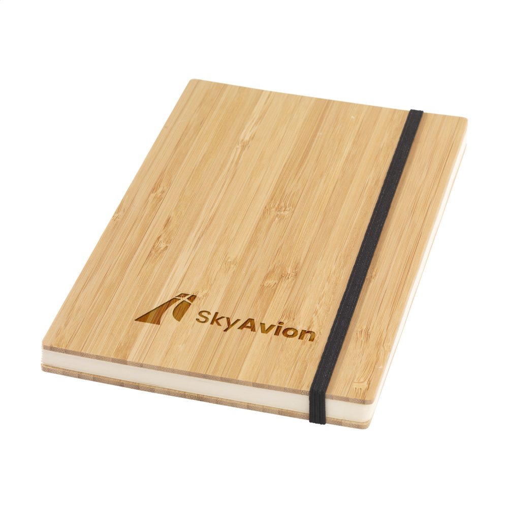 Logotrade reklamprodukter bild: Bambu Journal Naken Spine Paper Notebook A5