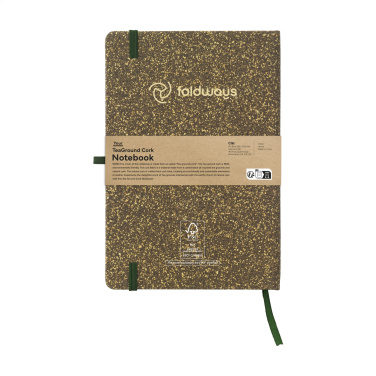 Logotrade reklamprodukter bild: TeGround Cork Paper Notebook A5