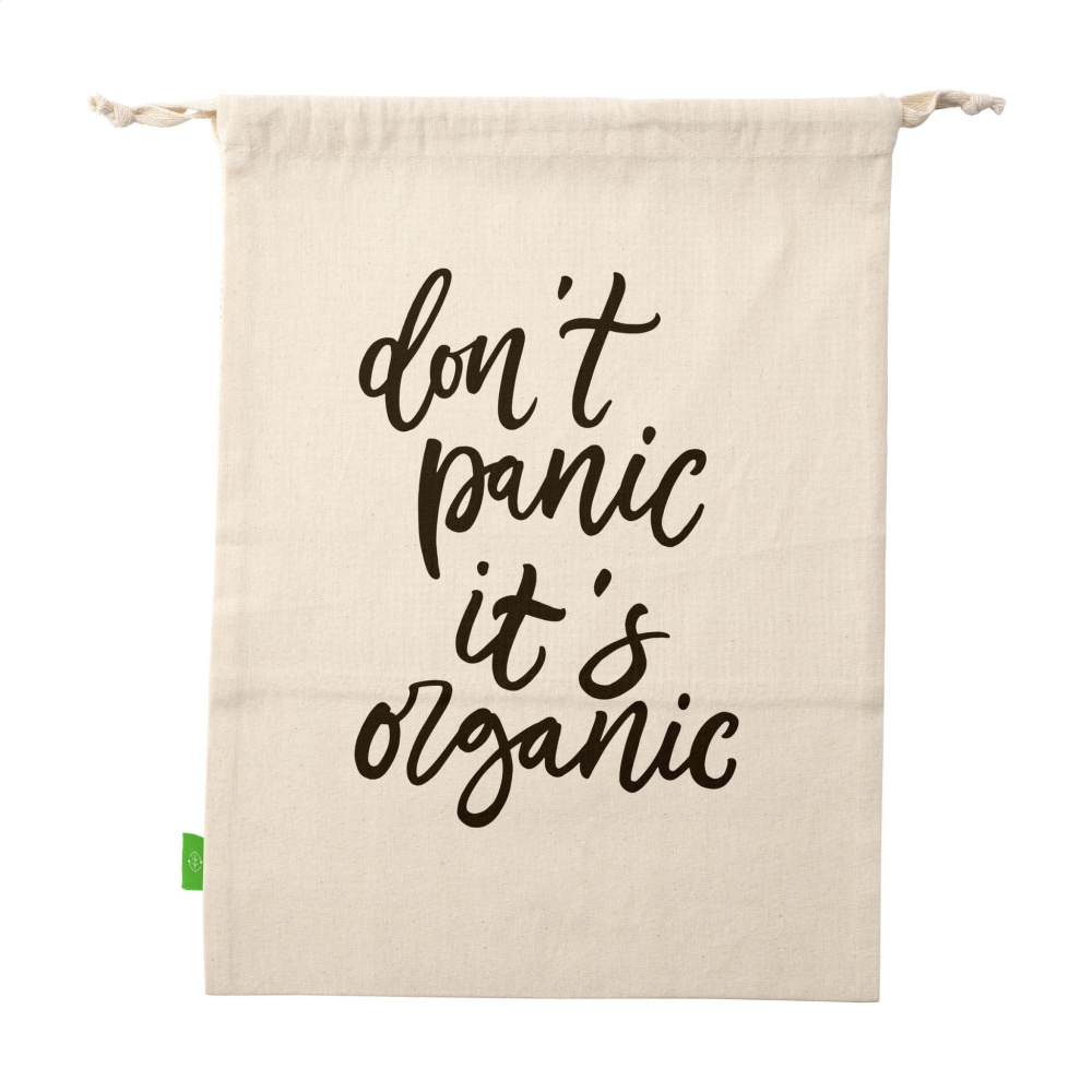 Logotrade profilprodukter bild: Natura Organic GOTS Mesh Bag (120 g/m²) fruktpåse