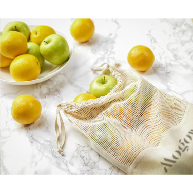 Logotrade profilprodukter bild: Natura Organic GOTS Mesh Bag (120 g/m²) fruktpåse