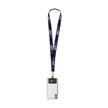 Logotrade kampanjprodukter bild: Lanyard Sublimation RPET 2 cm med Patch-nyckelsnöre