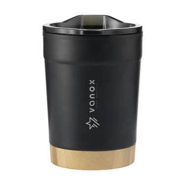 Logotrade presentreklam bild: Kobe Bamboo RCS Recycled Steel 350 ml kaffekopp