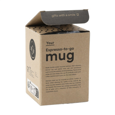 Logotrade presentreklam bild: Espresso-to-Go-mugg RCS Recycled Steel 170 ml