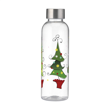 Logotrade profilprodukter bild: Senga GRS RPET Flaska 500 ml X-Mas