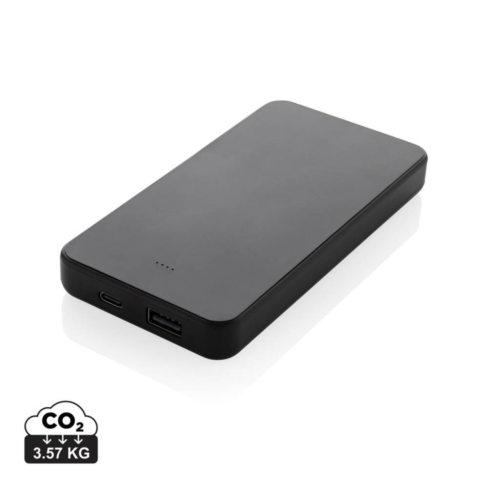 Logotrade profilprodukter bild: Boostcore RCS powerbank i återvunnen plast 10.000mAh USB C