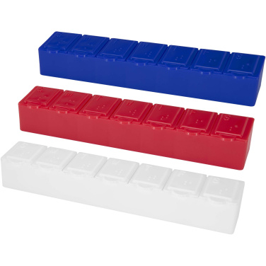 Logotrade reklamprodukter bild: Dose 7-dagars multivitaminorganiserare