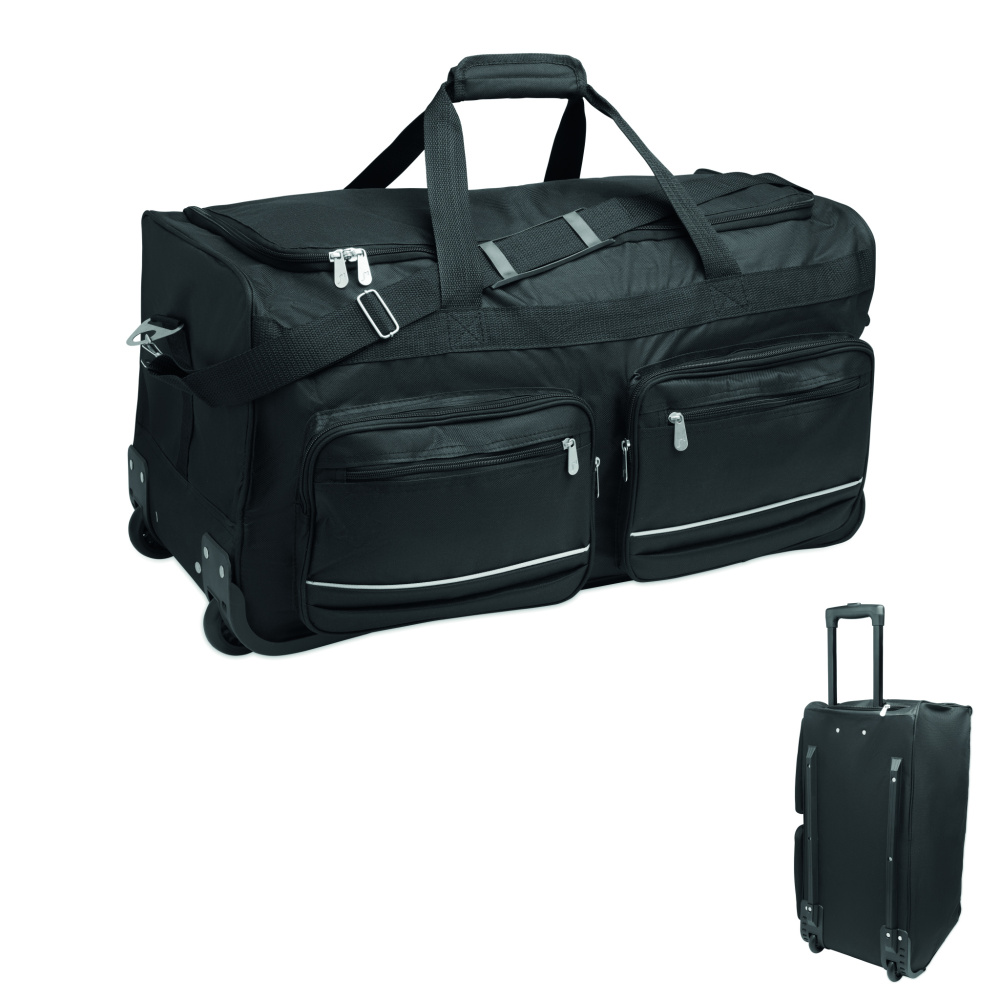 Logotrade reklamprodukter bild: Duffelbag Trolley 600D RPET