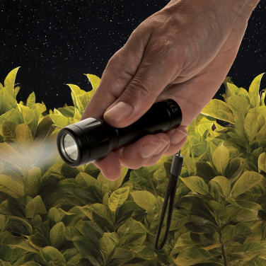 Logotrade reklamprodukter bild: Flara RSC återvunnen plast ficklampa med USB-laddning