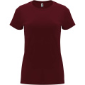 Capri kortärmad T-shirt för dam, Granat