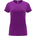 Capri kortärmad T-shirt för dam, Purpur