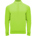 Epiro långärmad unisex sweatshirt med kvartslång dragkedja, Fluorgrön